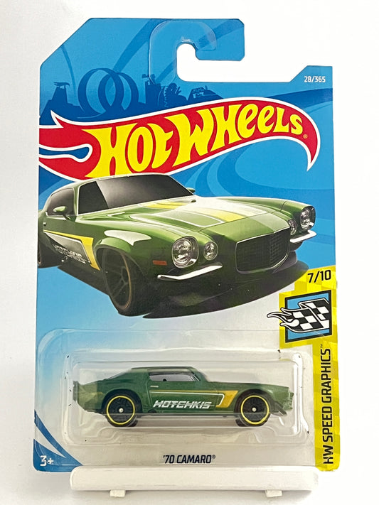 70 CAMARO - GREEN - HOTCHKIS - 2A - Its Fun- Hot wheels - matchbox - diecast