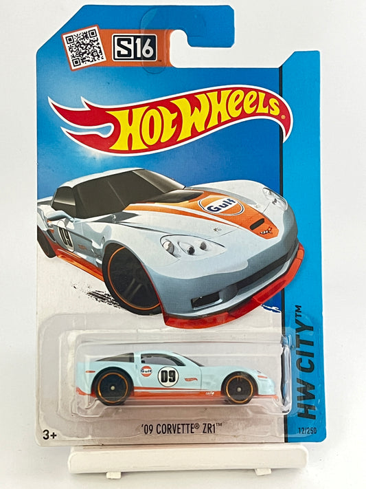 09 CORVETTE ZR1 - GULF - 2A - Its Fun- Hot wheels - matchbox - diecast