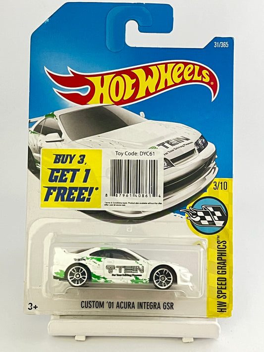CUSTOM 01 ACURA INTEGRA GSR - 2A - Its Fun- Hot wheels - matchbox - diecast