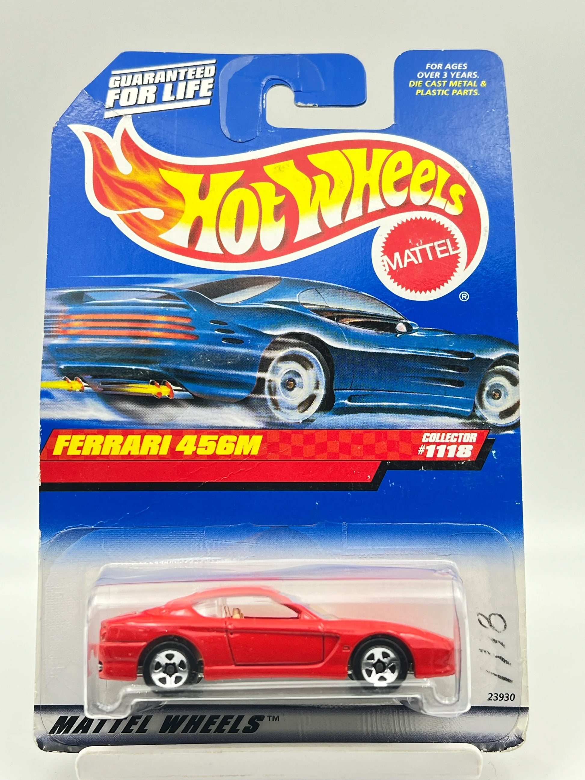 CREASED CARD - HOT WHEELS - FERRARI 456M - RED - FULL METAL - 4F - Its Fun
