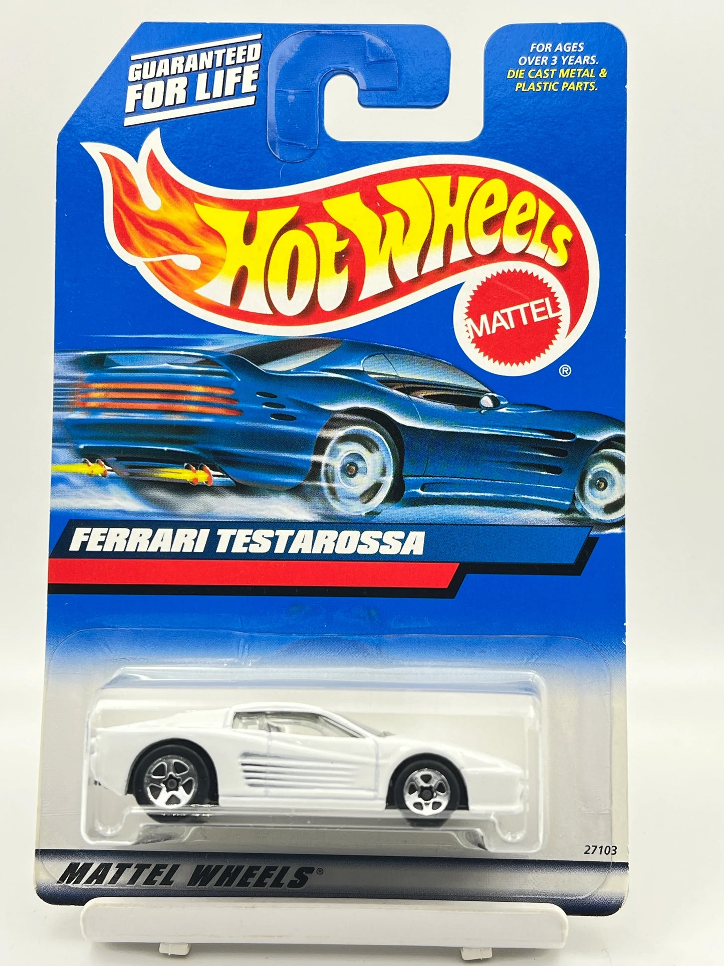 HOT WHEELS - FULL METAL - FERRARI TESTAROSSA - WHITE - 3D - Its Fun