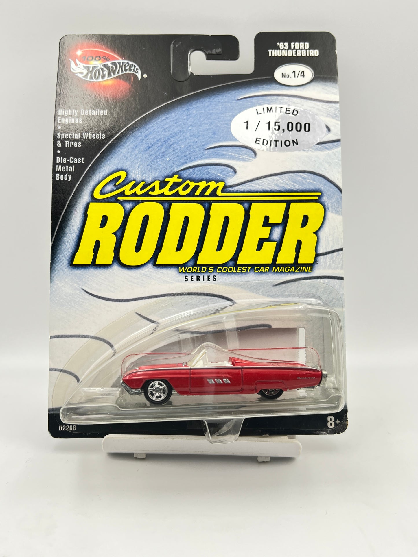 LIMITED EDITION - 1 OF 15000 - HOT WHEELS - PREMIUM - CUSTOM RODDER - 63 FORD THUNDERBIRD -