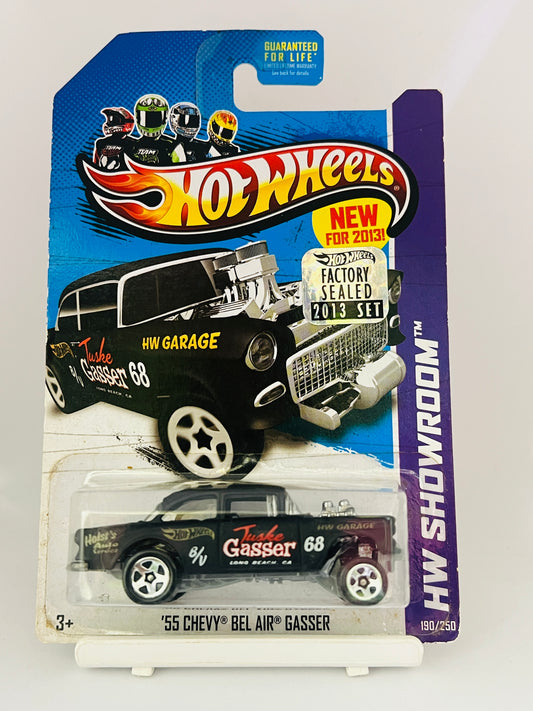 HOTWHEELS - CARD CONDITION AS IN PIC - FACTORY SEALED - 55 CHEVY BEL AIR GASSER - 1C