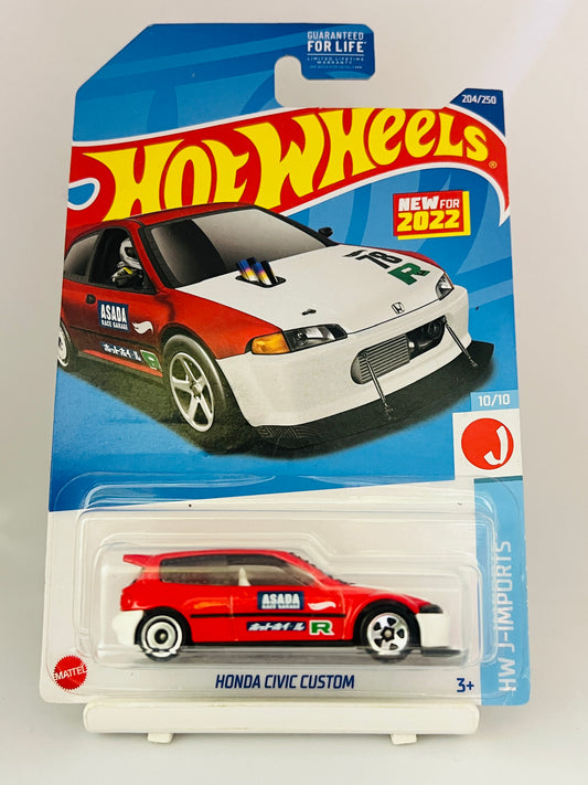 HOTWHEELS - BLISTER CRACK - HONDA CIVIC CUSTOM - 1C - Its Fun- Hot wheels - matchbox - diecast