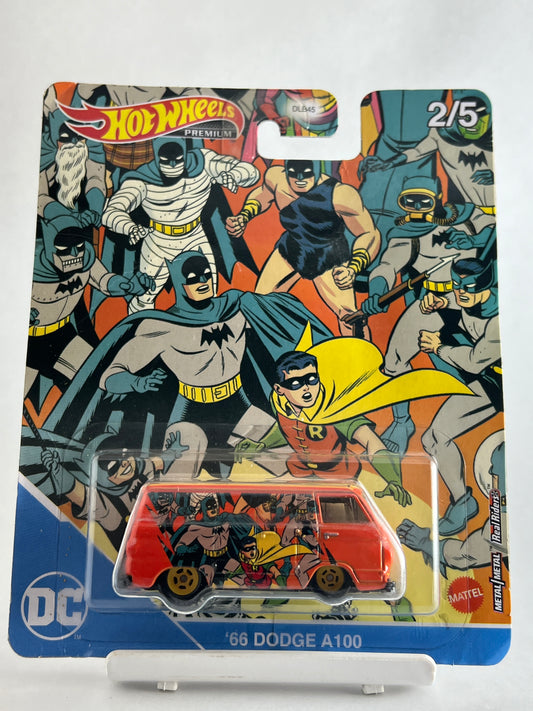 MILD CREASE - PREMIUM - DC COMICS - 66 DODGE A100 - 5C - Its Fun- Hot wheels - matchbox - diecast