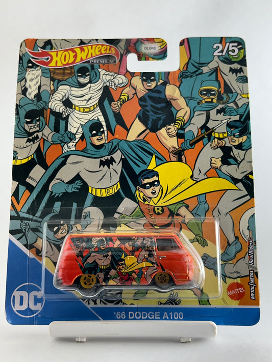 MILD CREASE - PREMIUM - DC COMICS - 66 DODGE A100 - 5B - Its Fun- Hot wheels - matchbox - diecast
