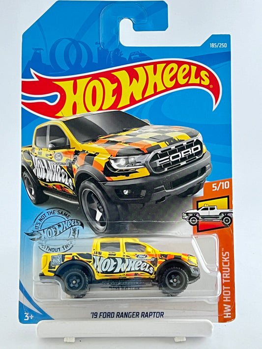 19 FORD RANGE RAPTOR - YELLOW - 3B - Its Fun- Hot wheels - matchbox - diecast