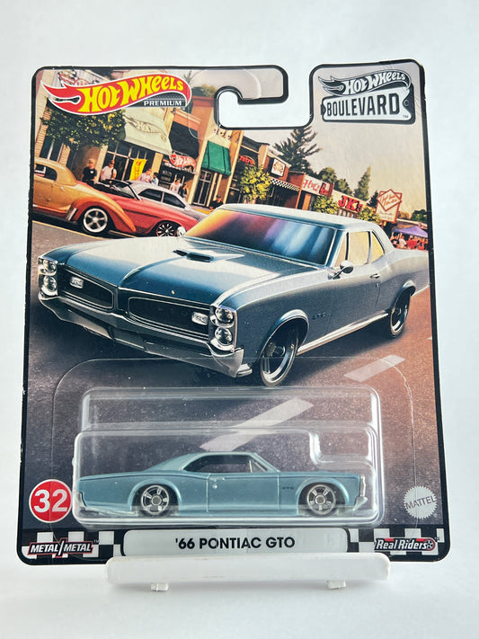 MILD CREASE - PREMIUM - 66 PONTIAC GTO (FULL HEAVY METAL) - 5B - Its Fun- Hot wheels - matchbox - diecast