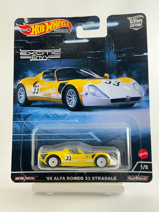 MILD CREASE IN CARD - 69 ALFA ROMEO 33 STRADALE - 5B - Its Fun- Hot wheels - matchbox - diecast