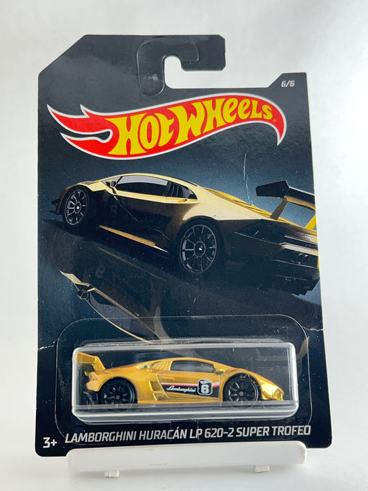 CREASED CARD - LAMBORGHINI HURACAN LP-620-2 SUPER TROFEO - 4B - Its Fun- Hot wheels - matchbox - diecast