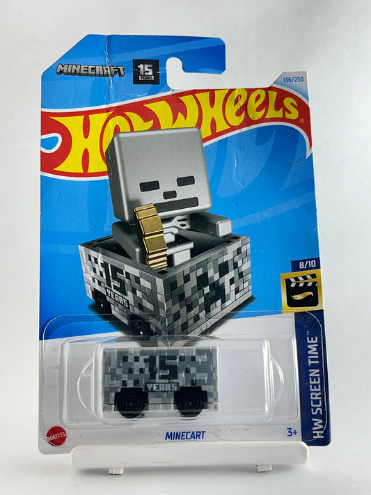 CREASED CARD - MINECART - 4C - Its Fun- Hot wheels - matchbox - diecast