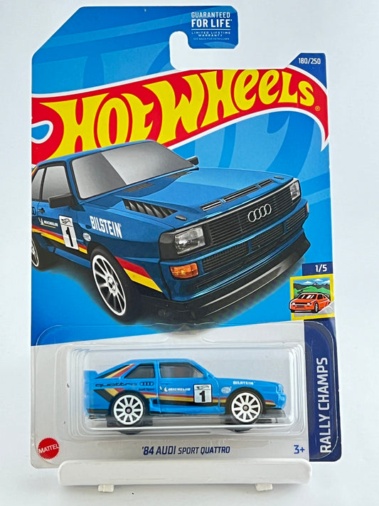 84 AUDI SPORT QUATTRO - BLUE - 3B - Its Fun- Hot wheels - matchbox - diecast