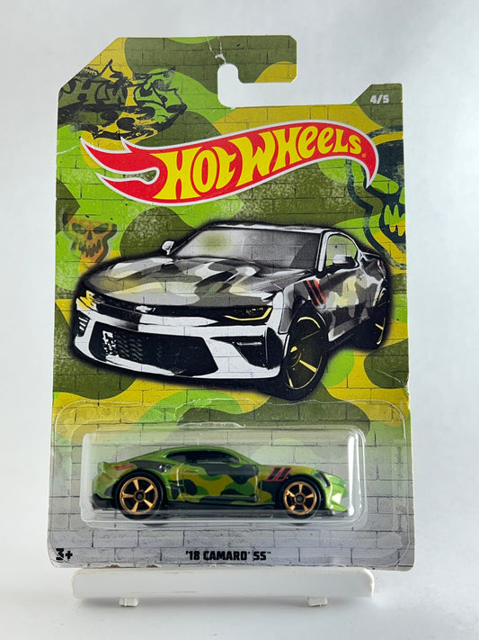 MILD CREASED CARD - 18 CAMARO SS -CARD ART -  3A - Its Fun- Hot wheels - matchbox - diecast