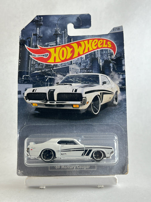 CARD DAMAGED - 69 MERCURY COUGAR - 3B - Its Fun- Hot wheels - matchbox - diecast
