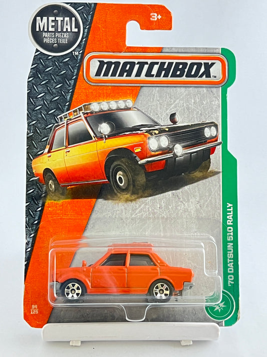 70 DATSUN 510 RALLY - Its Fun- Hot wheels - matchbox - diecast