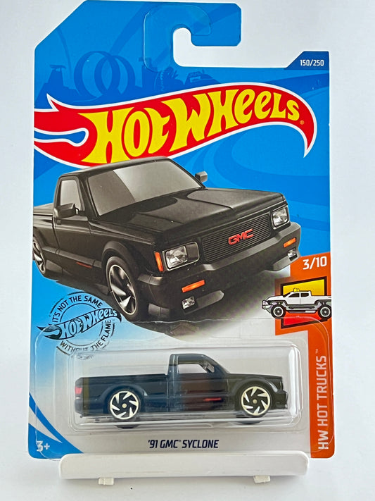 91 GMC SYCLONE - BLACK - 3B - Its Fun- Hot wheels - matchbox - diecast