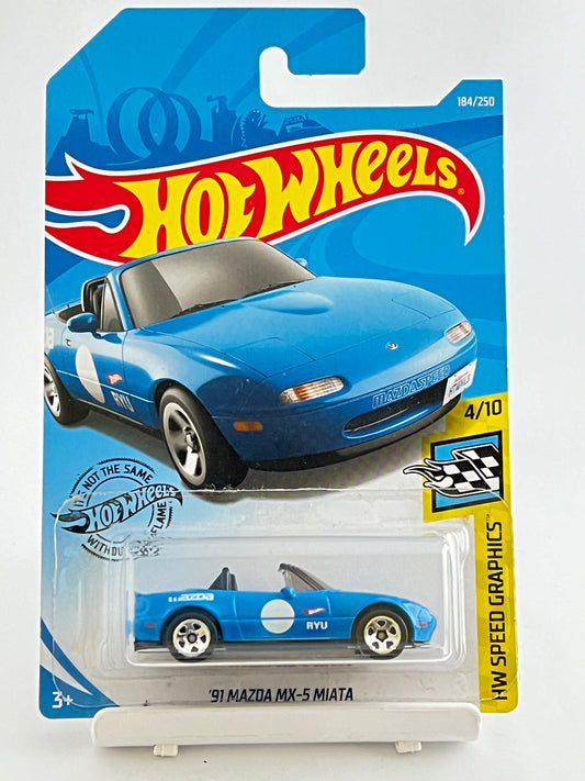91 MAZDA MX-5 MIATA - 3B - Its Fun- Hot wheels - matchbox - diecast