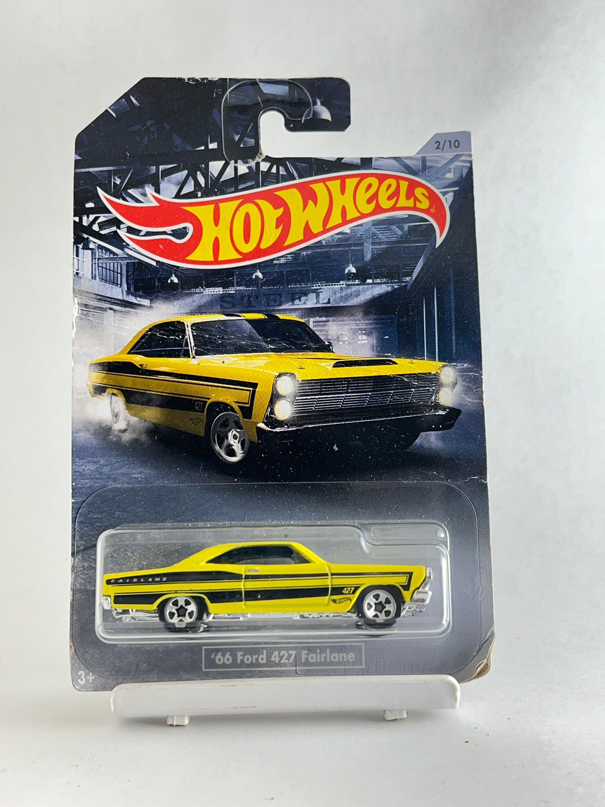 CREASED CARD - 66 FORD 427 FAIRLANE - 3A - Its Fun- Hot wheels - matchbox - diecast