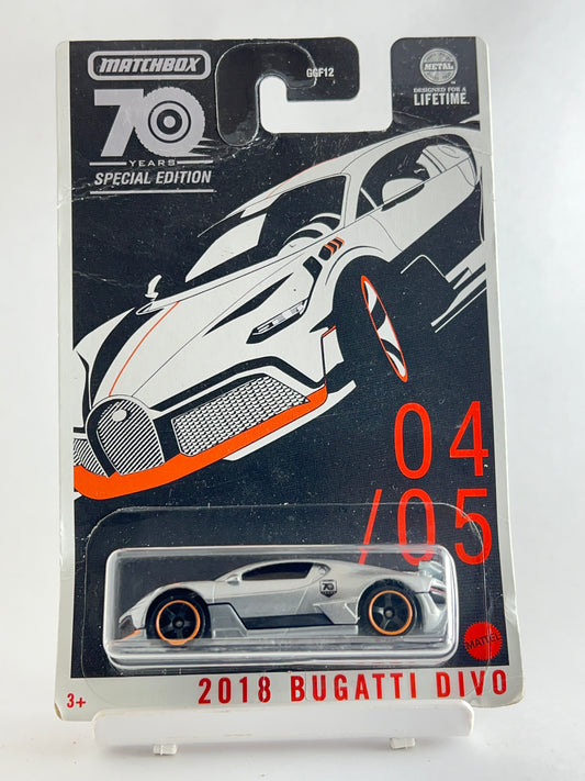 CARD CREASED - 2018 BUGATTI DIVO - 1B - Its Fun- Hot wheels - matchbox - diecast