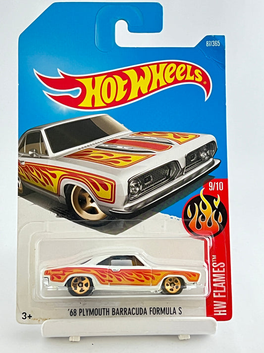 68 PLYMOUTH BARRACUDA FORMULA S -FLAMES- 3B - Its Fun- Hot wheels - matchbox - diecast