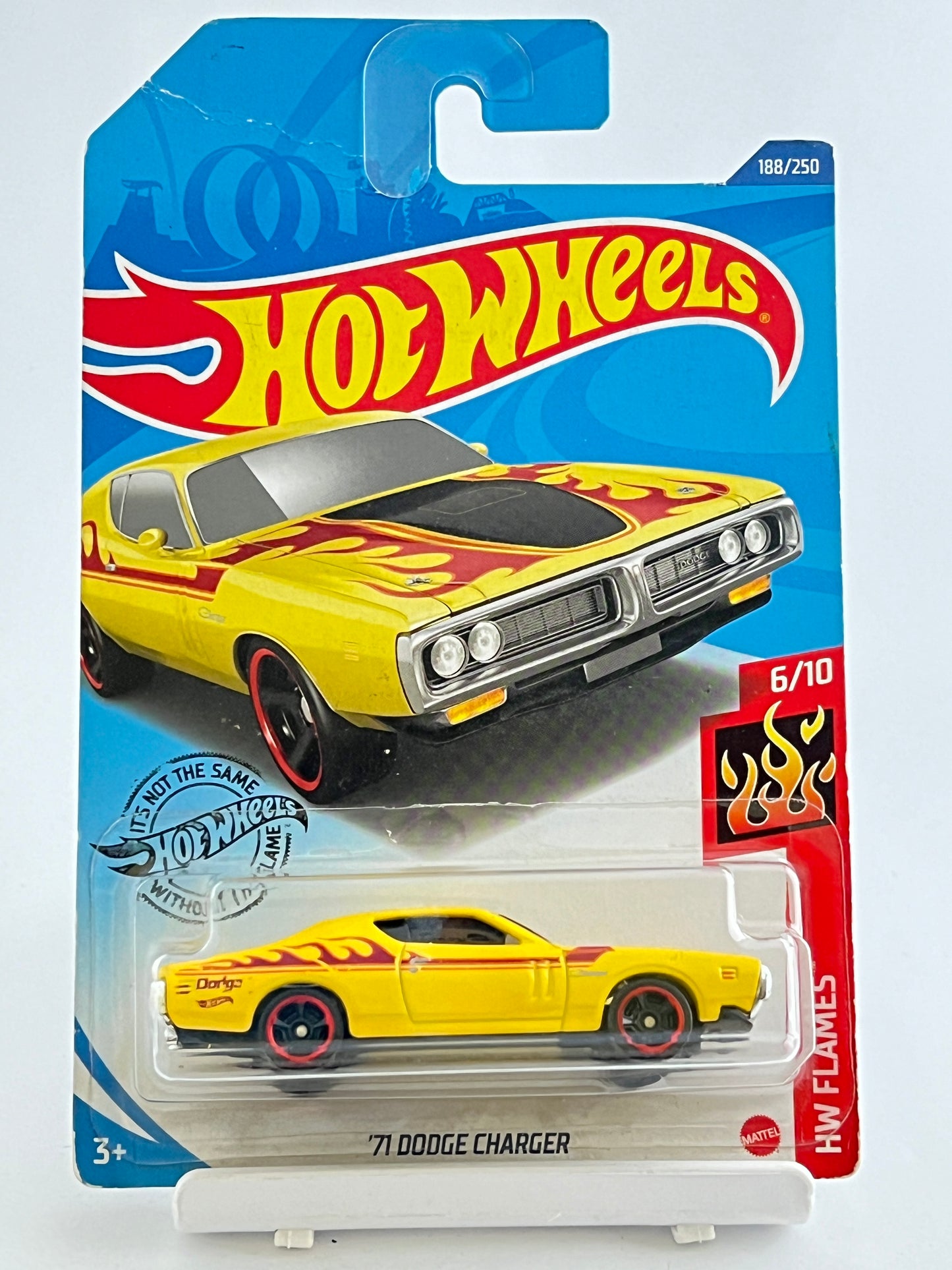 71 DODGE CHARGER - CREASED CARD - 3B - Its Fun- Hot wheels - matchbox - diecast