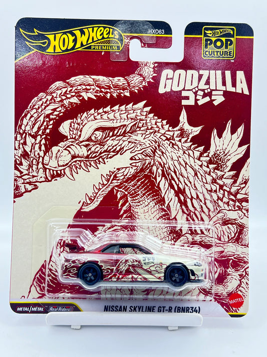 HOT WHEELS - PREMIUM - NISSAN SKYLINE GT-R (BNR34) - GODZILLA - Its Fun
