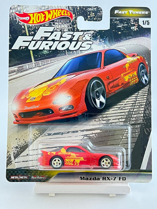 PREMIUM - FAST AND FURIOUS -MAZDA RX-7 FD - 4B - Its Fun- Hot wheels - matchbox - diecast