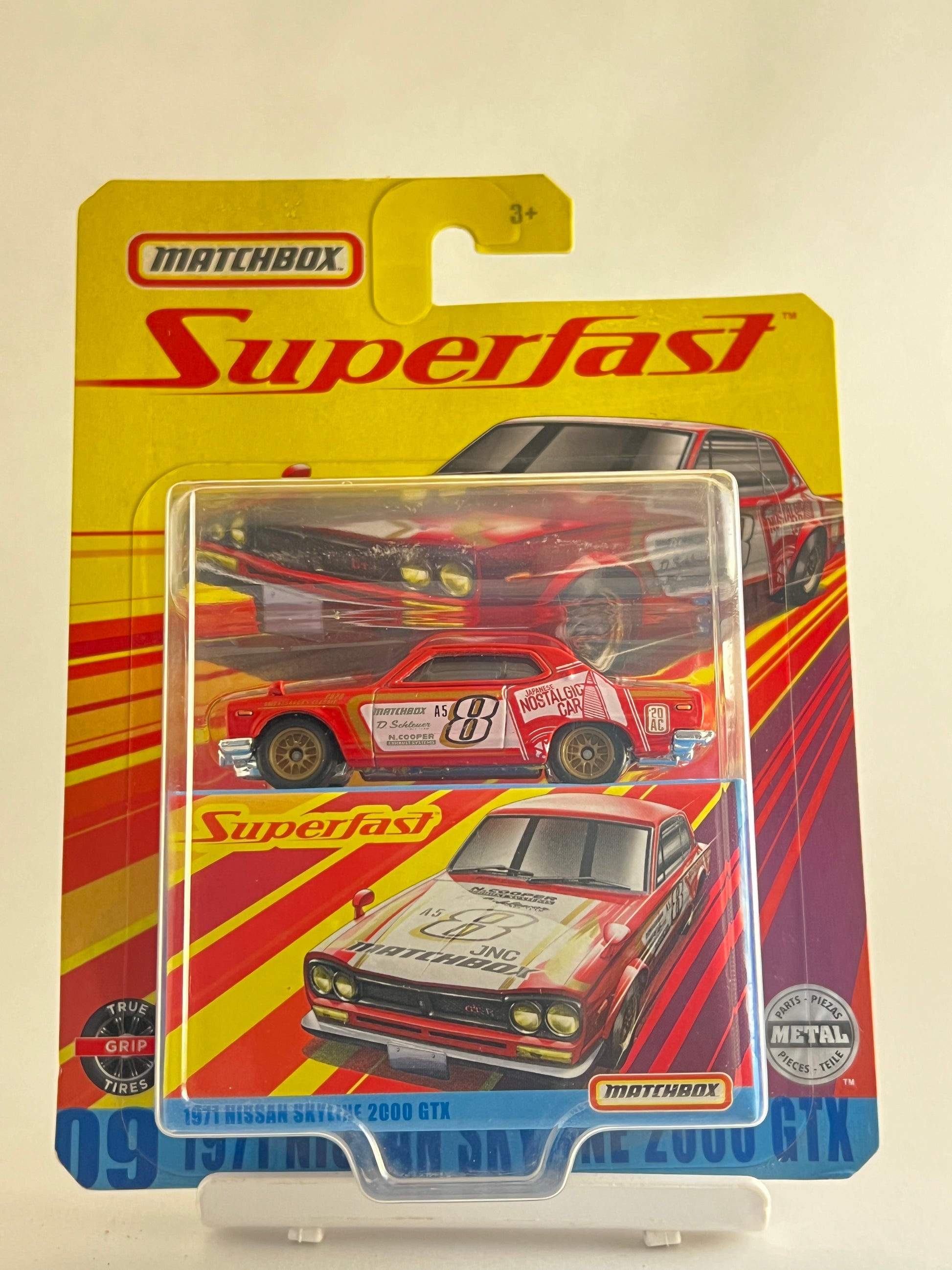 MATCHBOX SUPERFAST - 1971 NISSAN SKYLINE 2000 GTX - WITH TRUE GRIP TYRES -1D - Its Fun- Hot wheels - matchbox - diecast