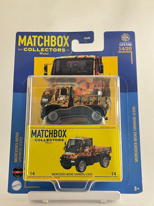MATCHBOX COLLECTORS - MERCEDES BENZ UNIMOG U300 - 1D - Its Fun- Hot wheels - matchbox - diecast