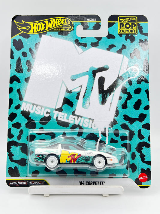 MILD CREASE - IMPORTED - HOT WHEELS -  PREMIUM - 84 CORVETTE - 2G