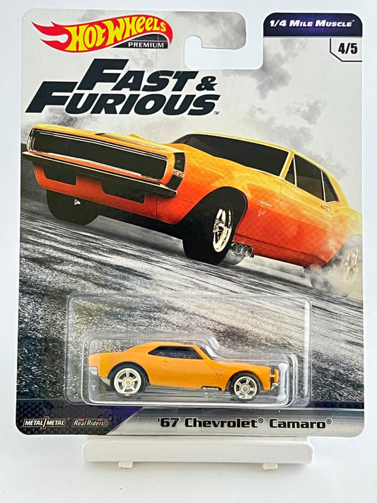 PREMIUM - FAST AND FURIOUS -67 CHEVROLET CAMARO- OPEN HOOD - 4B - Its Fun- Hot wheels - matchbox - diecast