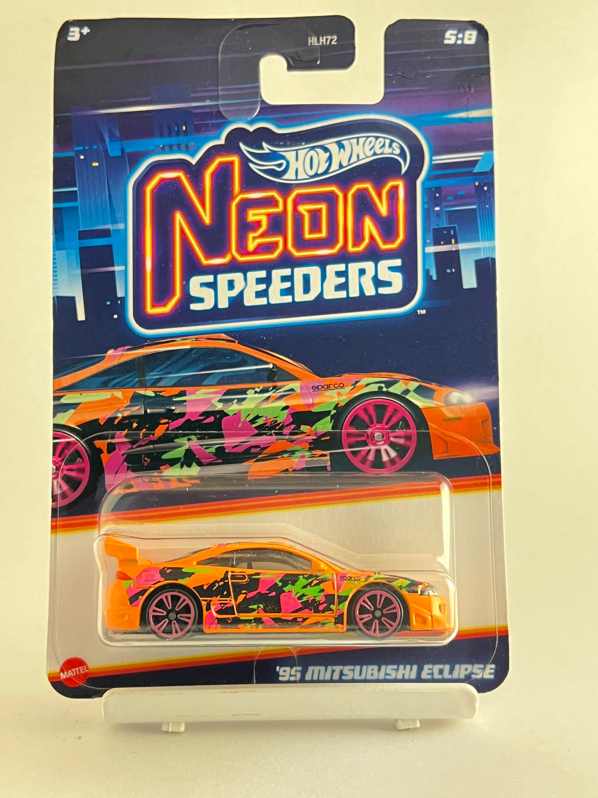 NEON SPEEDERS - 95 MITSUBISHI ECLIPSE - 4C - Its Fun- Hot wheels - matchbox - diecast