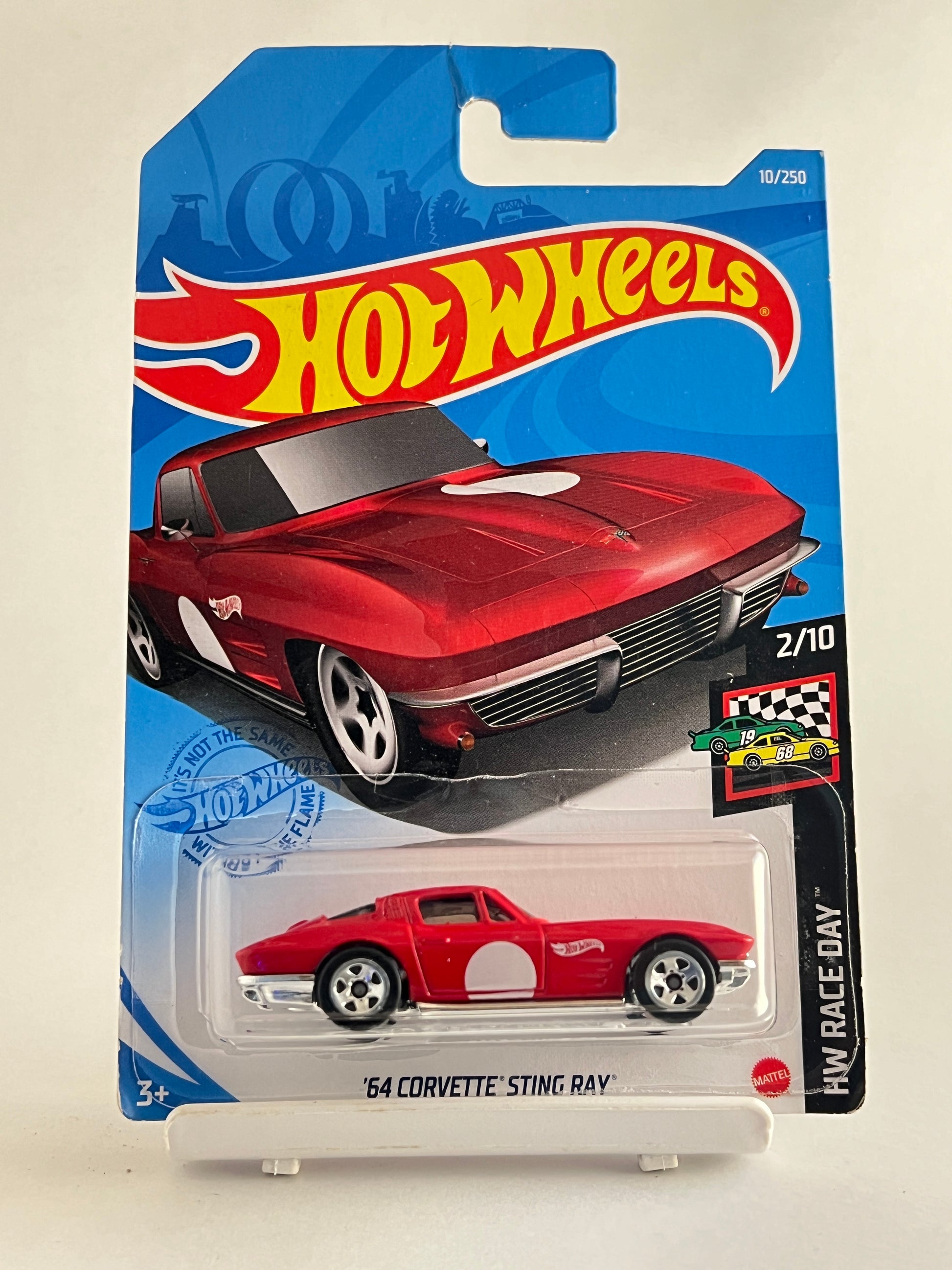 64 CORVETTE STING RAY - RED - 4B - Its Fun- Hot wheels - matchbox - diecast