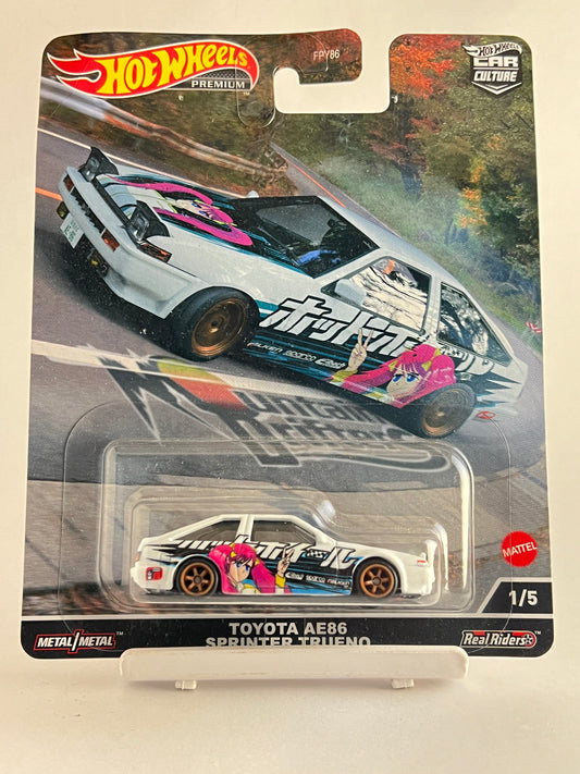 PREMIUM - TOYOTA AE86 SPRINTER TRUENO - 5D - Its Fun- Hot wheels - matchbox - diecast