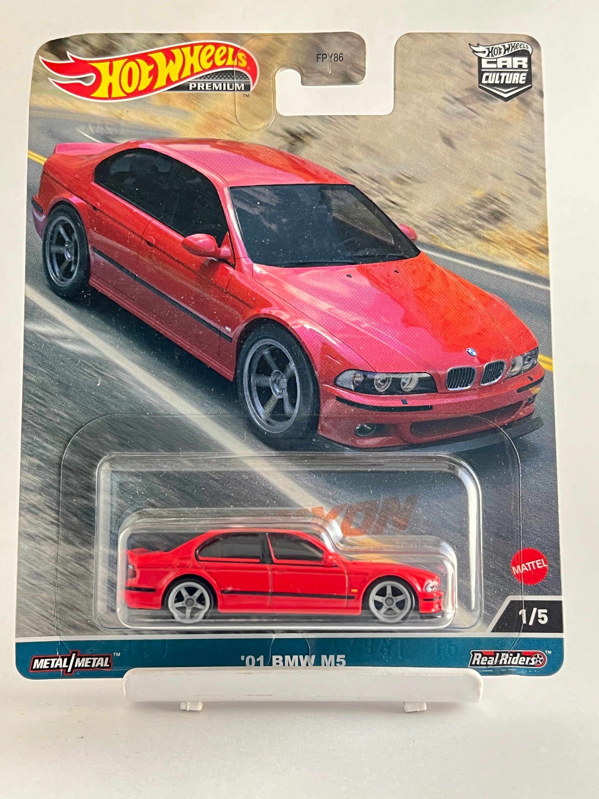 PREMIUM - 01 BMW M5 - RED - 4G - Its Fun- Hot wheels - matchbox - diecast