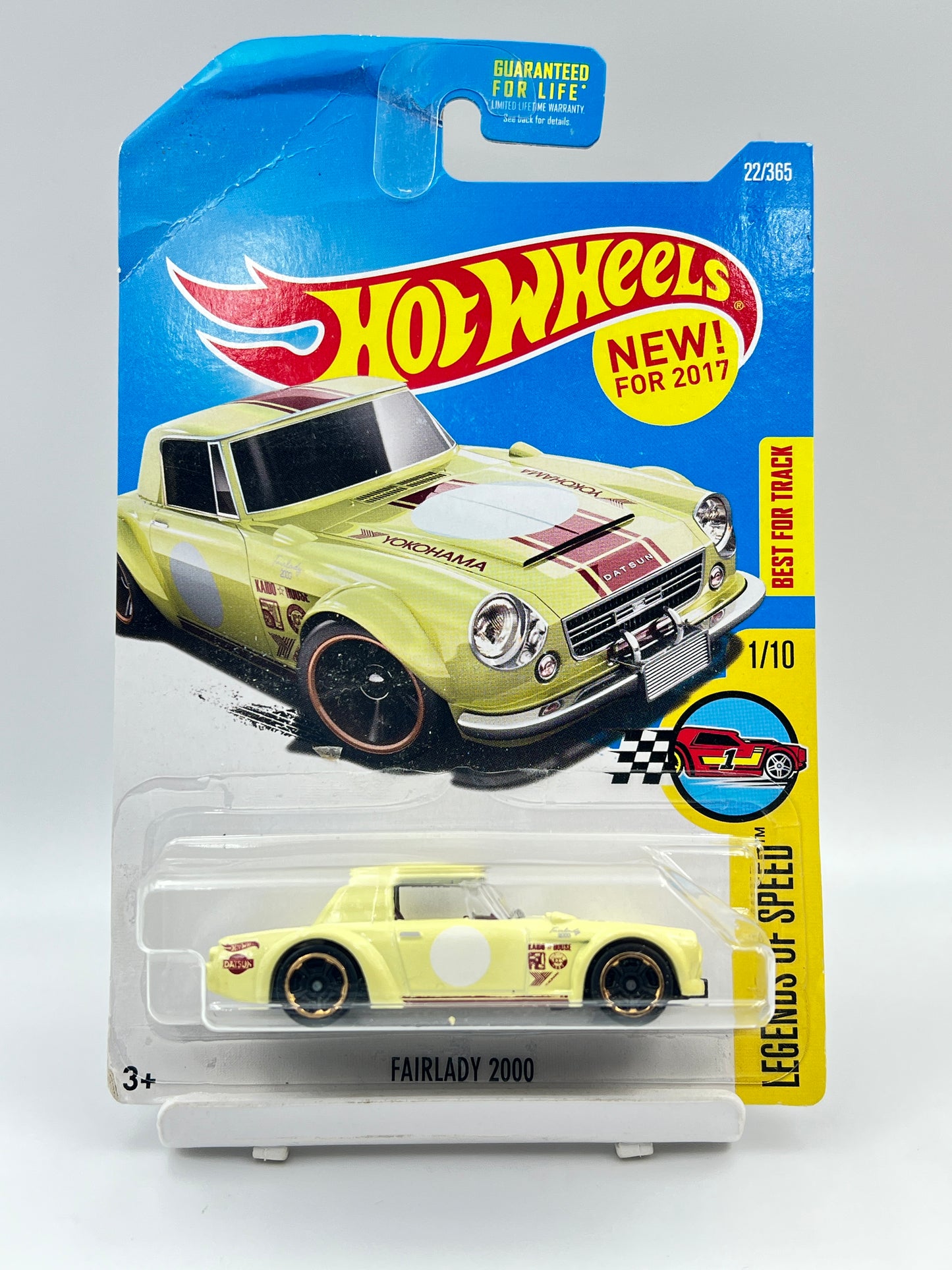 CREASED - IMPORTED - HOT WHEELS -  FAIRLADY 2000 - YELLOW - 2B
