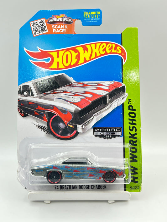 DAMAGED CARD - IMPORTED - HOT WHEELS -  74 BRAZILIAN DODGE CHARGER - 2A