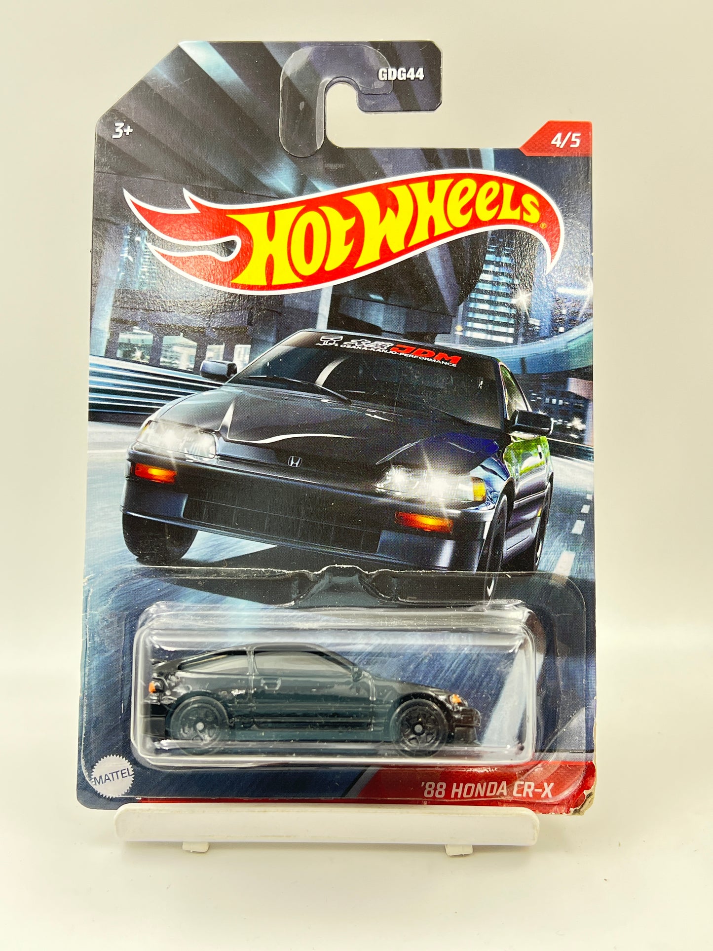 DAMAGED CARD - 88 HONDA CR-X - BLACK - 1A