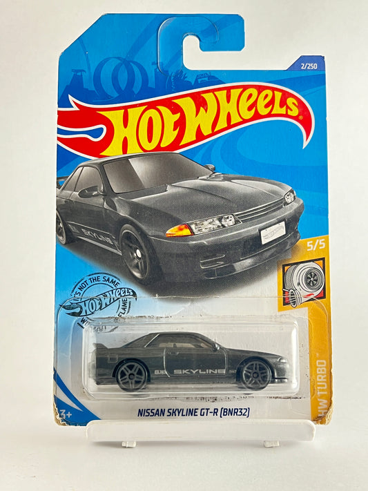 NISSAN SKYLINE GT-R (BNR32) - DUST INSIDE BLISTER - DARK GREY - 2B - Its Fun- Hot wheels - matchbox - diecast