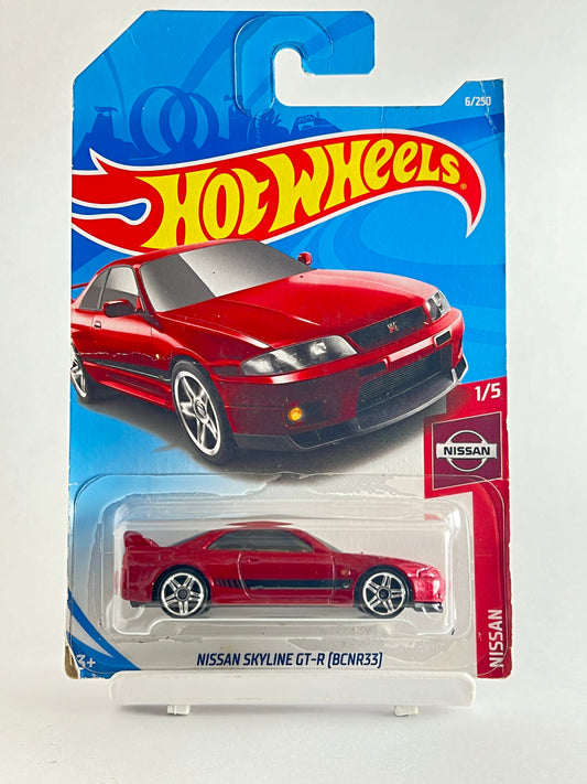 BLISTER CRACK - NISSAN SKYLINE GT-R (BCNR33) - RED - 2A - Its Fun- Hot wheels - matchbox - diecast