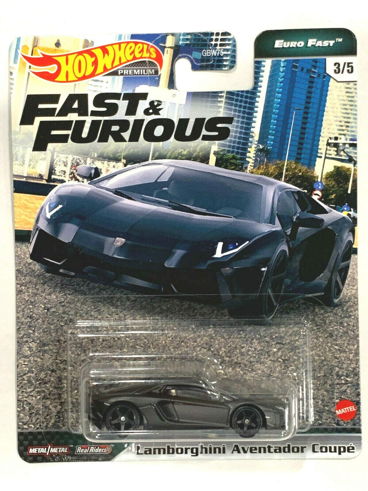 PREMIUM - MATTE BLACK - LAMBORGHINI AVENTADOR COUPE - 5A - Its Fun- Hot wheels - matchbox - diecast