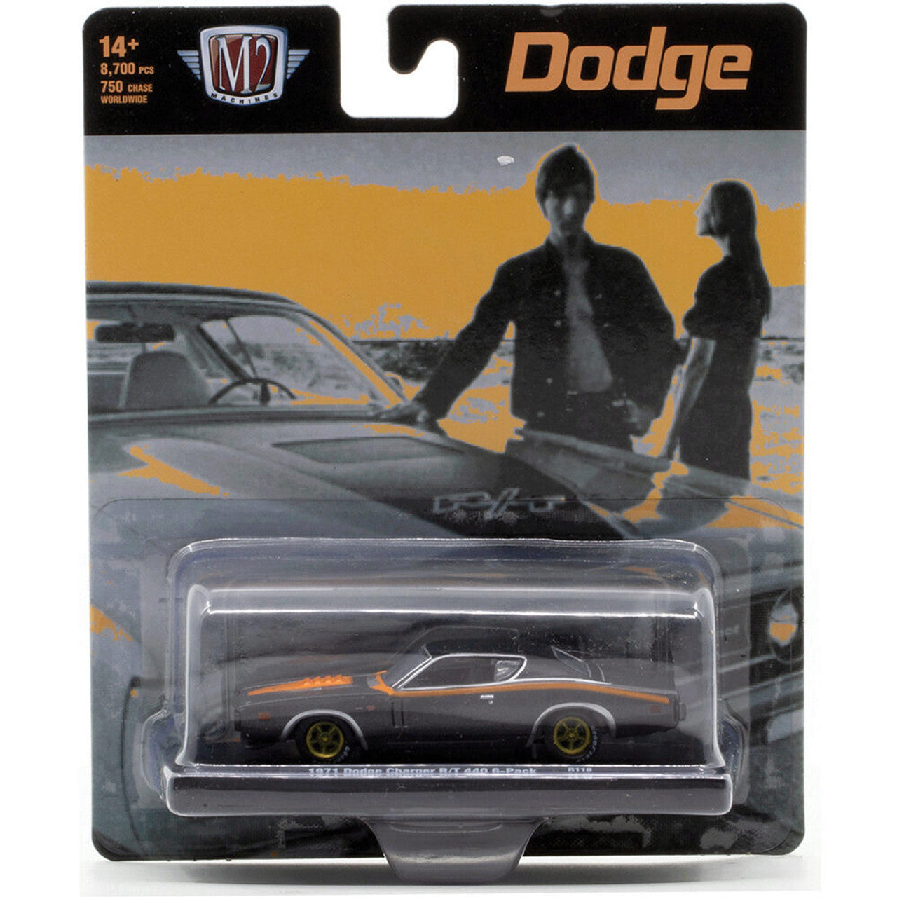 M2 - 1971 DODGE CHARGER R/T 440 6-PACK - Its Fun- Hot wheels - matchbox - diecast
