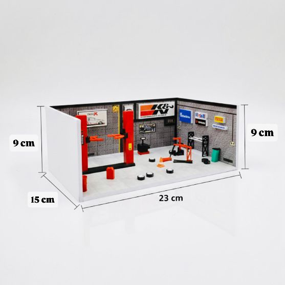 WORKSHOP MINI DIAROMA - DIY ASSEMBLY - WITH ALL ACCESSORIES AS DISPLAYED IN PIC