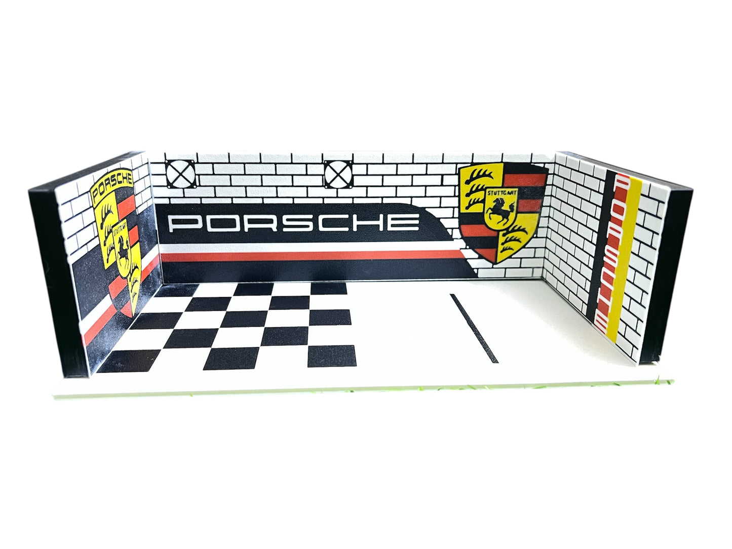 3D PRINTED - PORSCHE MINI GARAGE DISPLAY - Its Fun- Hot wheels - matchbox - diecast