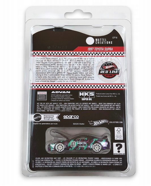 RLC - HOT WHEELS - 1997 TOYOTA SUPRA - HKS