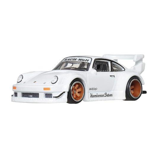 UNCARDED - PREMIUM RWB PORSCHE 930 - WHITE - WITH UNCARDED CARS PROTECTOR