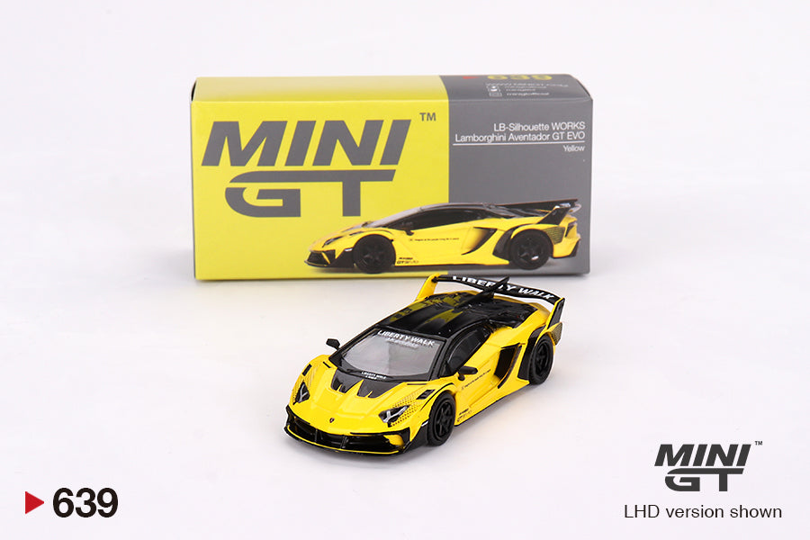 PRE-ORDER - Lamborghini LB-Silhouette WORKS Aventador GT EVO Yellow