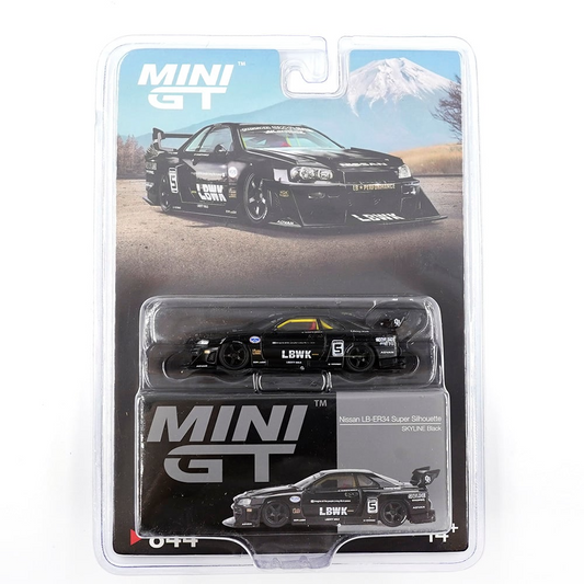 MINI GT - NISSAN LB-ER34 SUPER SILHOUETTE - SKYLINE BLACK