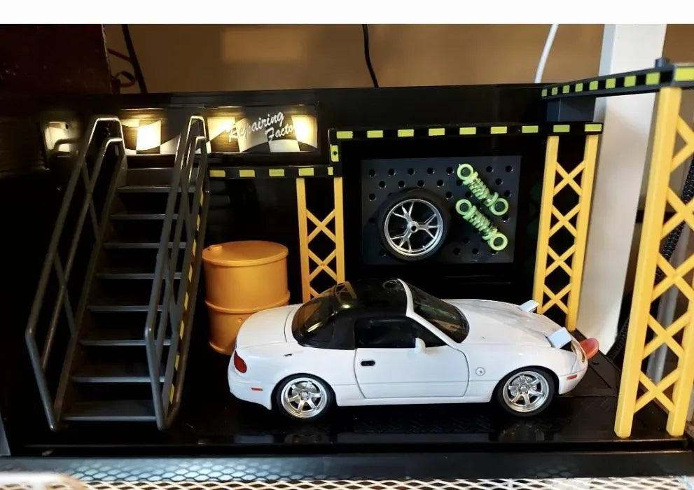 IMPORTED - MINI PARKING DIAROMA SET (DIY) - SUITABLE FOR ONE 1:64 CAR - Its Fun