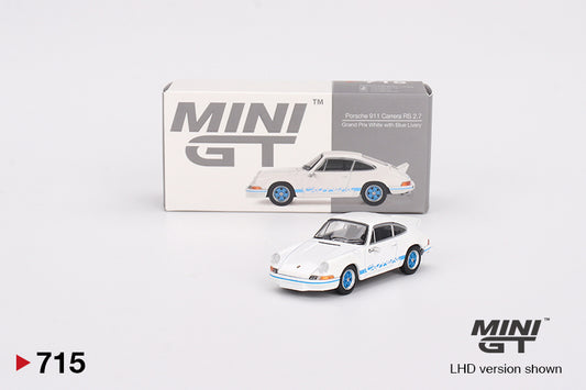 PRE-ORDER - Porsche 911 Carrera RS 2.7 Grand Prix White with Blue Livery